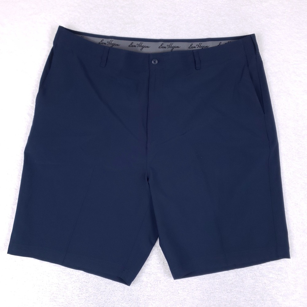 Ben Hogan Golf Shorts Mens 44 Navy Blue Performance Stretch Moisture Wicking